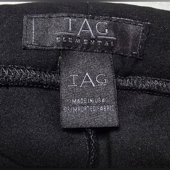 Tag Elemental Pants Size Small S Leggings Faux Leather Pull-On Black Leggins - Picture 4 of 5